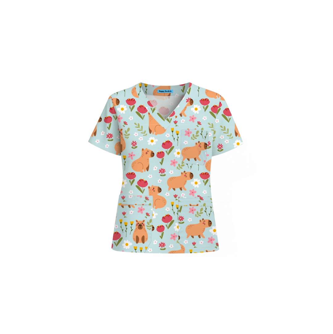 Capy(bara) Hour Scrub Set (Ships on January 18, 2026) - Happy Scrub In | Scrubs With Style
