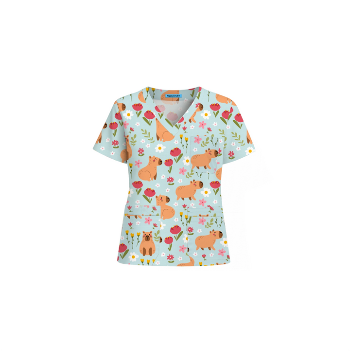Capy(bara) Hour Scrub Set (Ships on January 18, 2026) - Happy Scrub In | Scrubs With Style