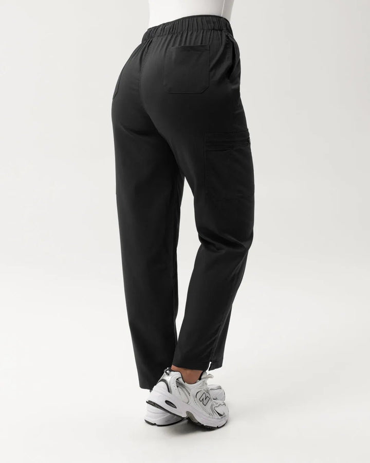 Cargo Scrub Pants - Black - Happy Scrub In | Scrubs With Style