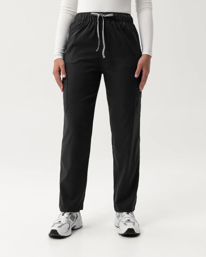 Cargo Scrub Pants - Black - Happy Scrub In | Scrubs With Style