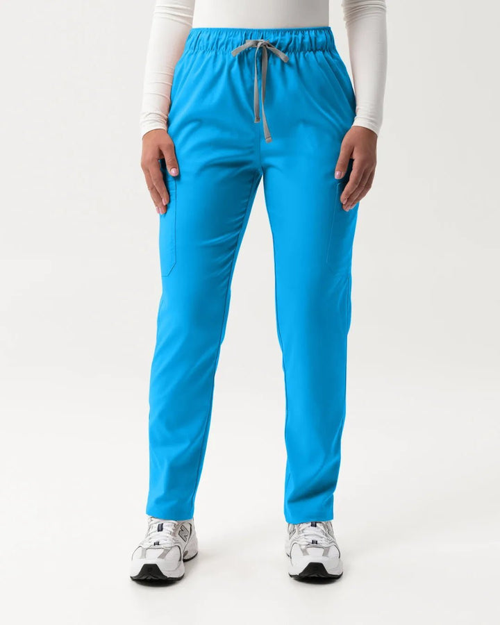 Cargo Scrub Pants - Blue - Happy Scrub In | Scrubs With Style