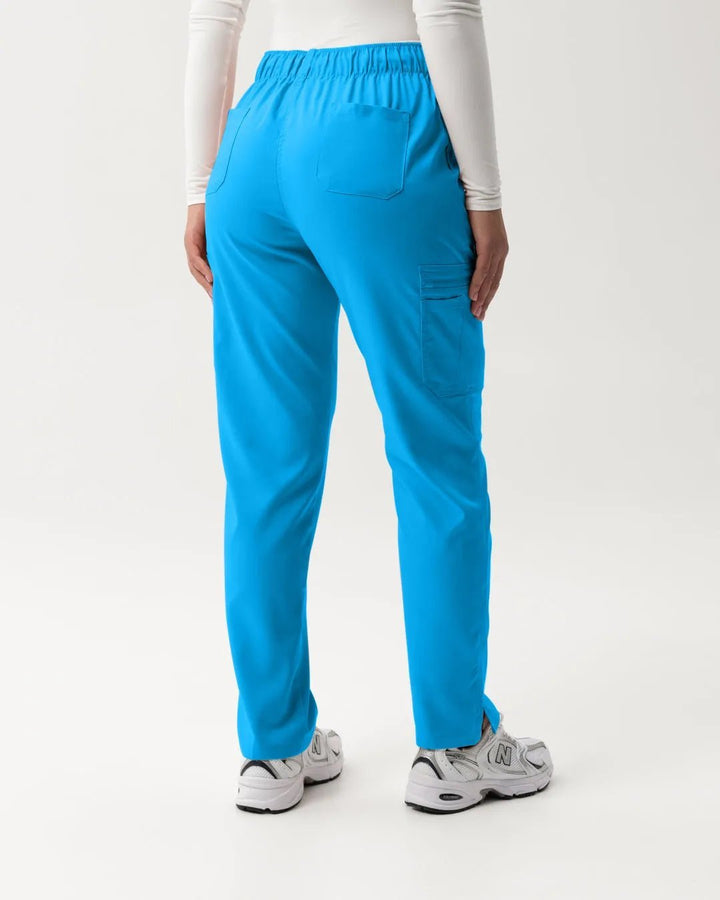 Cargo Scrub Pants - Blue - Happy Scrub In | Scrubs With Style