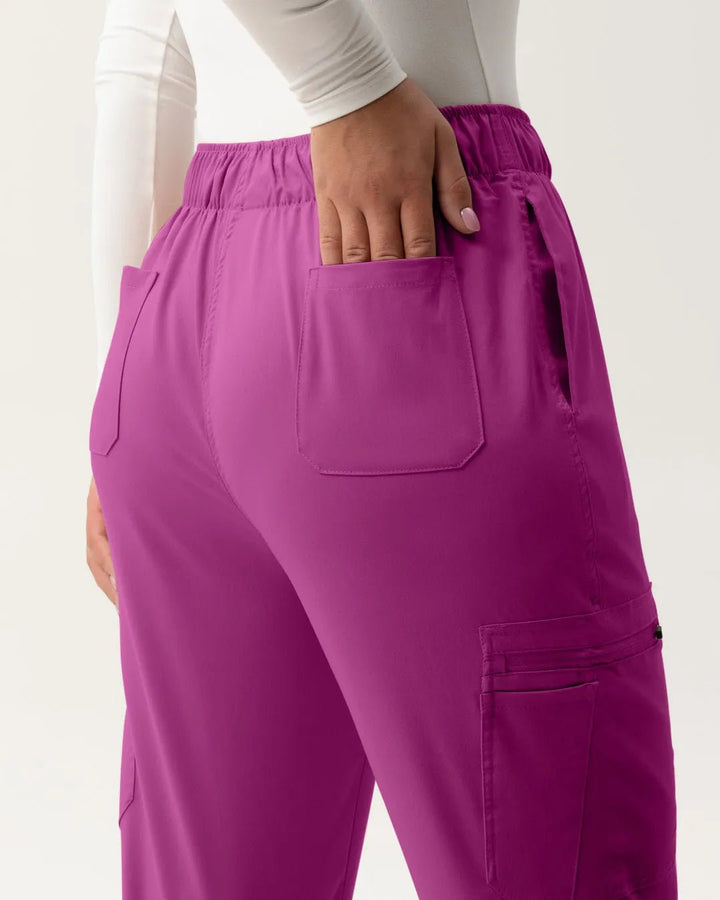 Cargo Scrub Pants - Hot Pink - Happy Scrub In | Scrubs With Style