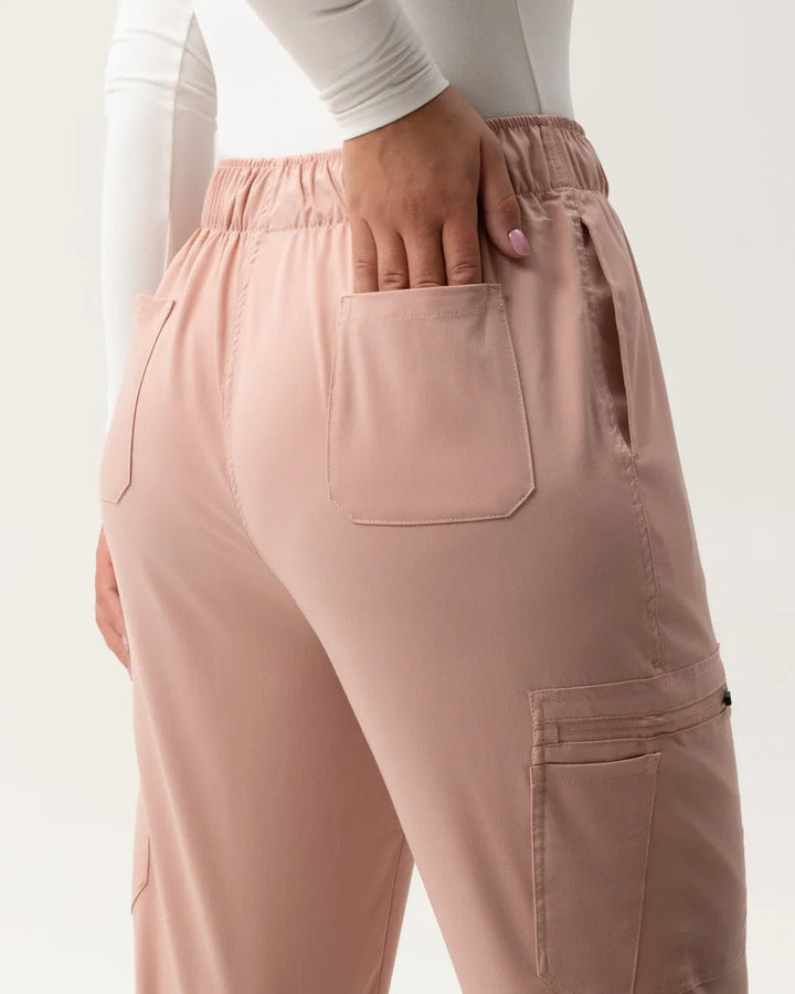 Cargo Scrub Pants - Pink - Happy Scrub In | Scrubs With Style
