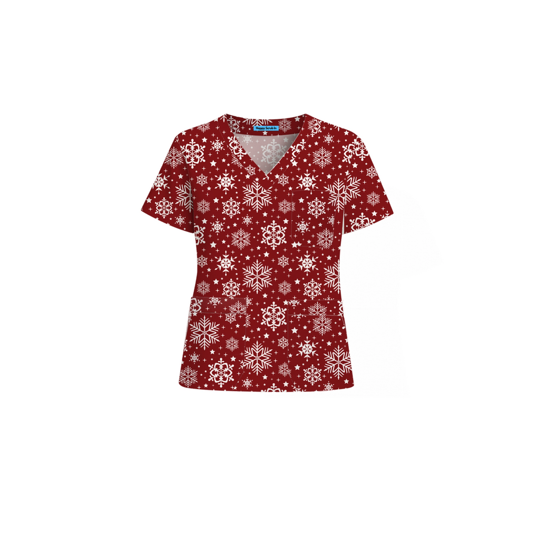 Clinically Festive Scrub Set - Happy Scrub In | Scrubs With Style