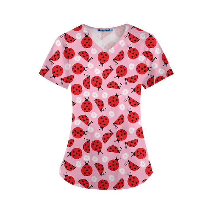 Cute, But Tough Scrub Top - Happy Scrub In | Scrubs With Style