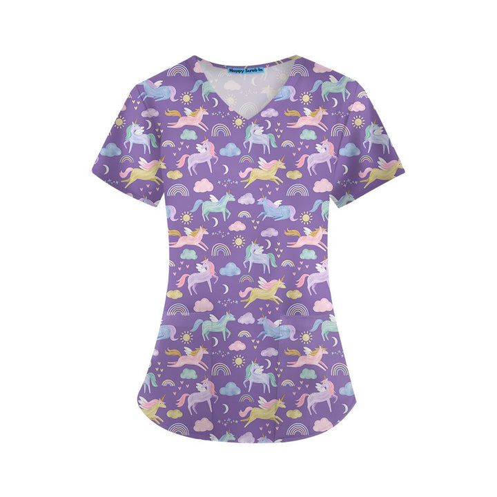 Dream Team Scrub Top - Happy Scrub In | Scrubs With Style