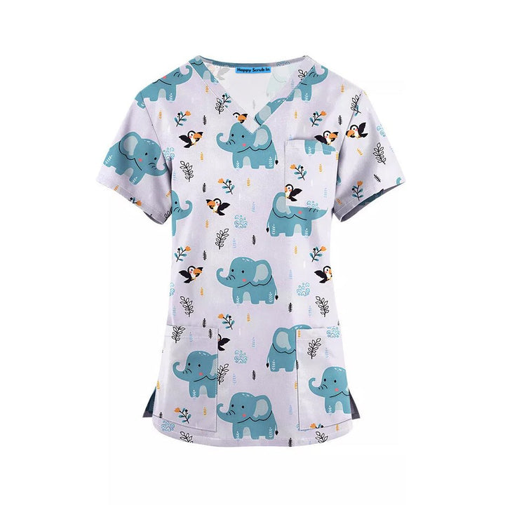Elephant In The Room Scrub Set - Happy Scrub In | Scrubs With Style