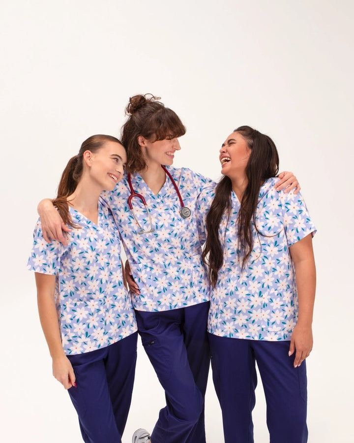 Floroscope Scrub Top - Happy Scrub In | Scrubs With Style
