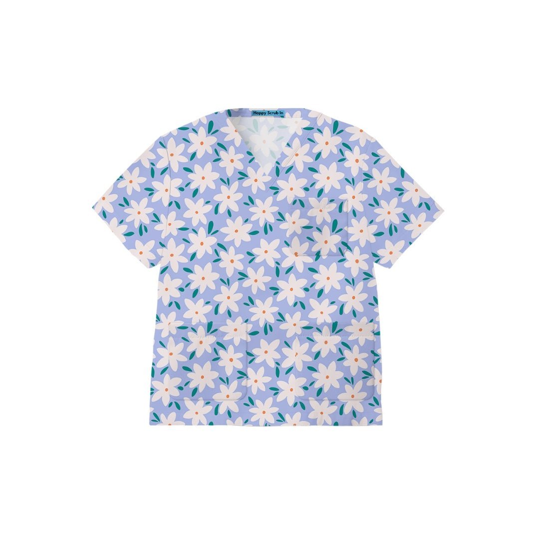 Floroscope Scrub Top - Happy Scrub In | Scrubs With Style