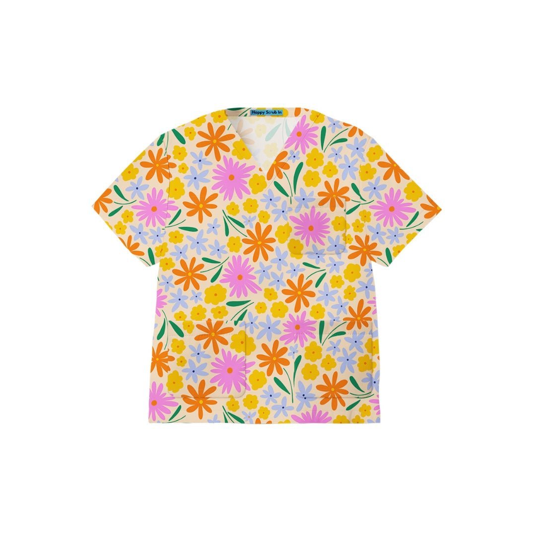 Golden Hour Scrub Top - Happy Scrub In | Scrubs With Style