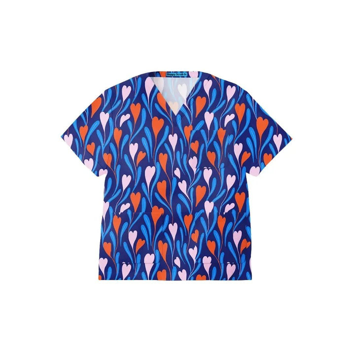 Hospital Hearts Scrub Top - Happy Scrub In | Scrubs With Style