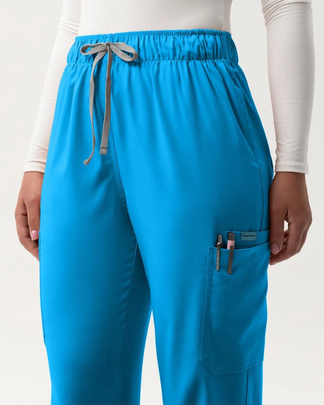 Jogger Scrub Pants - Blue - Happy Scrub In | Scrubs With Style