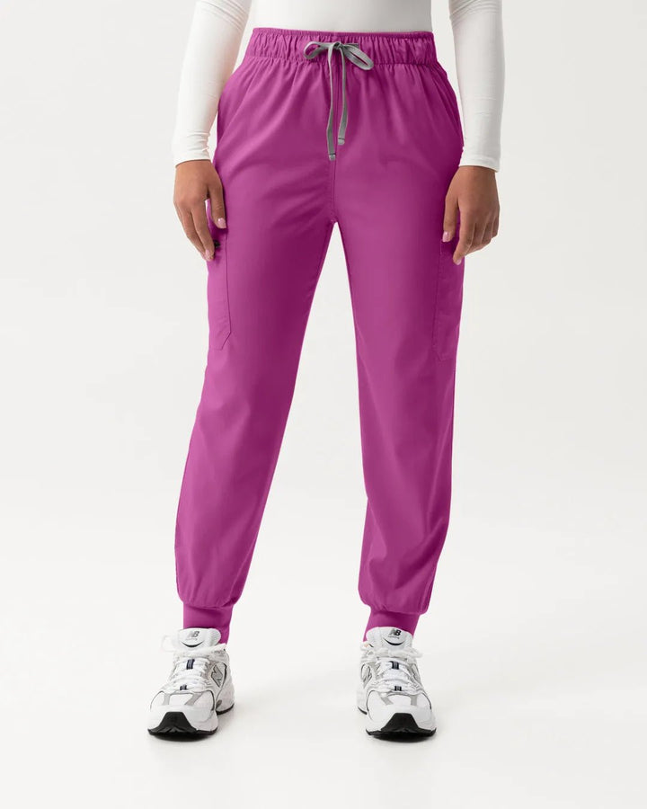 Jogger Scrub Pants - Hot Pink - Happy Scrub In | Scrubs With Style