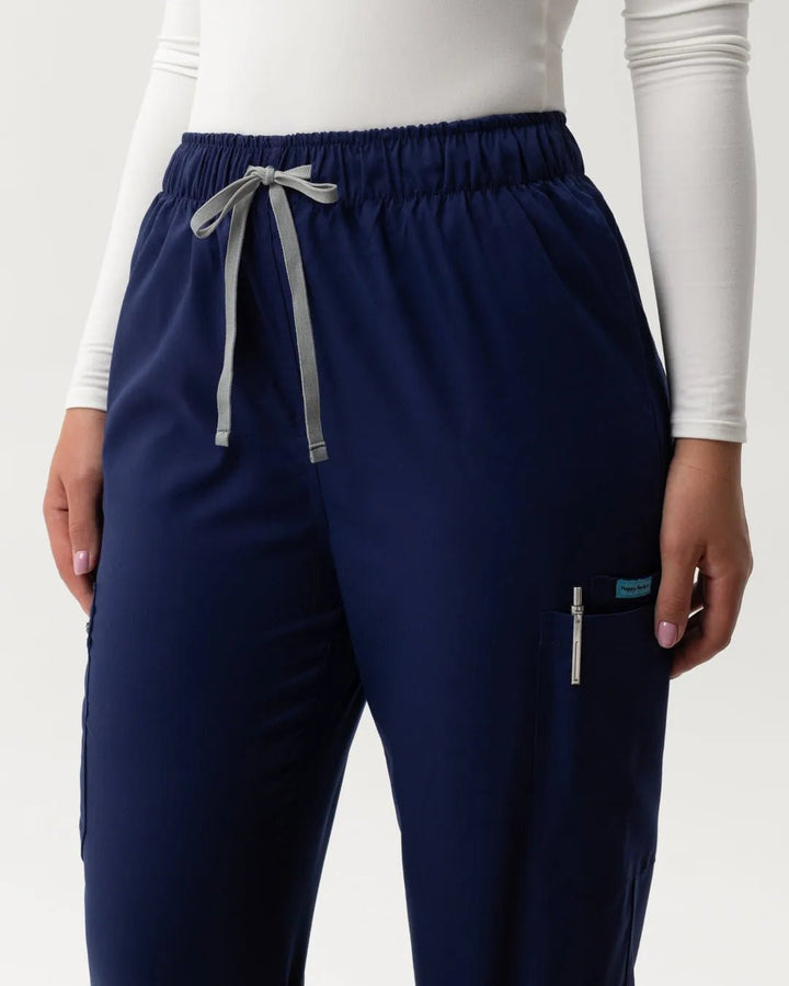 Jogger Scrub Pants - Navy - Happy Scrub In | Scrubs With Style