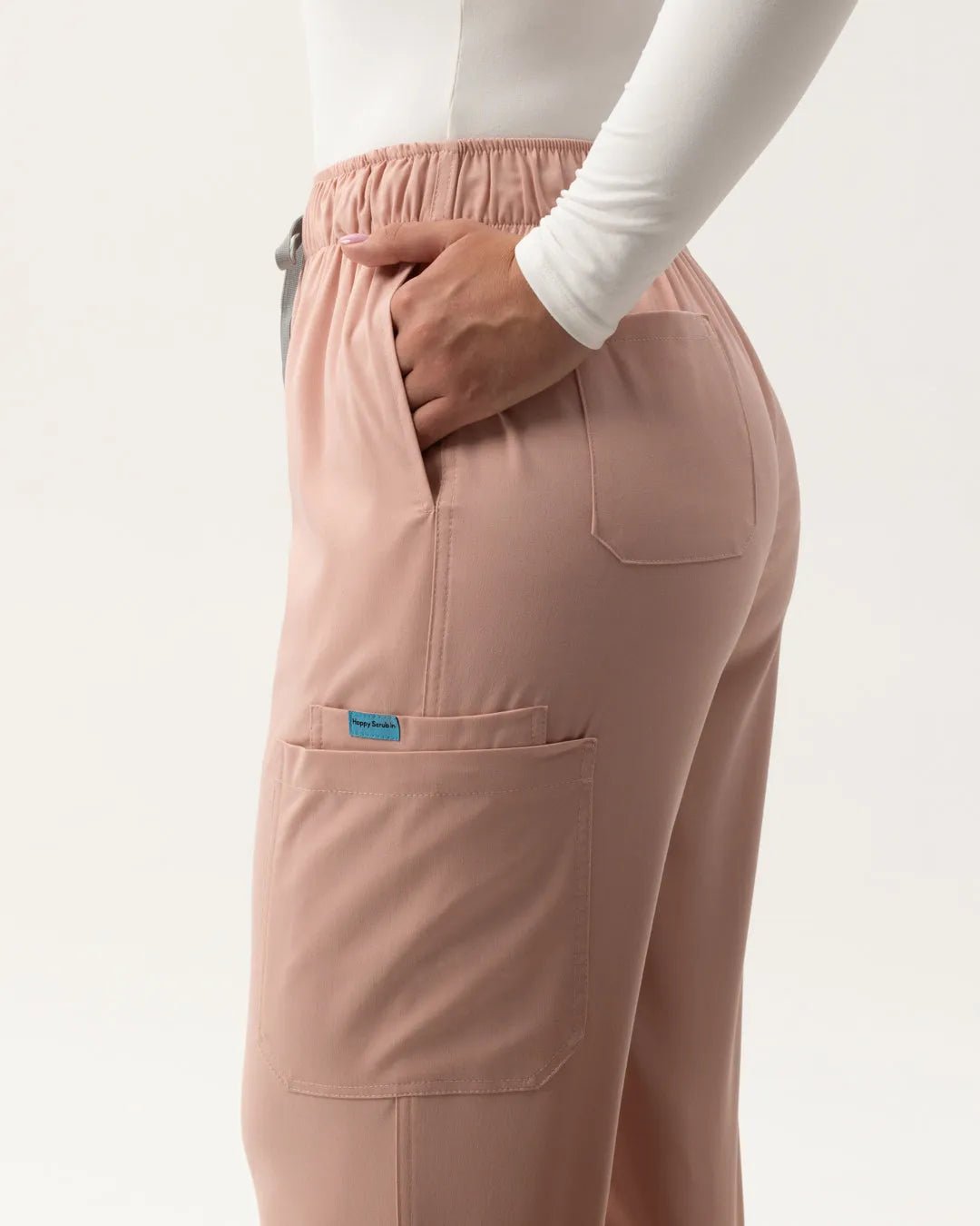Jogger Scrub Pants - Pink - Happy Scrub In | Scrubs With Style