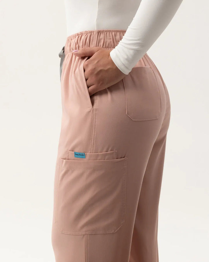 Jogger Scrub Pants - Pink - Happy Scrub In | Scrubs With Style