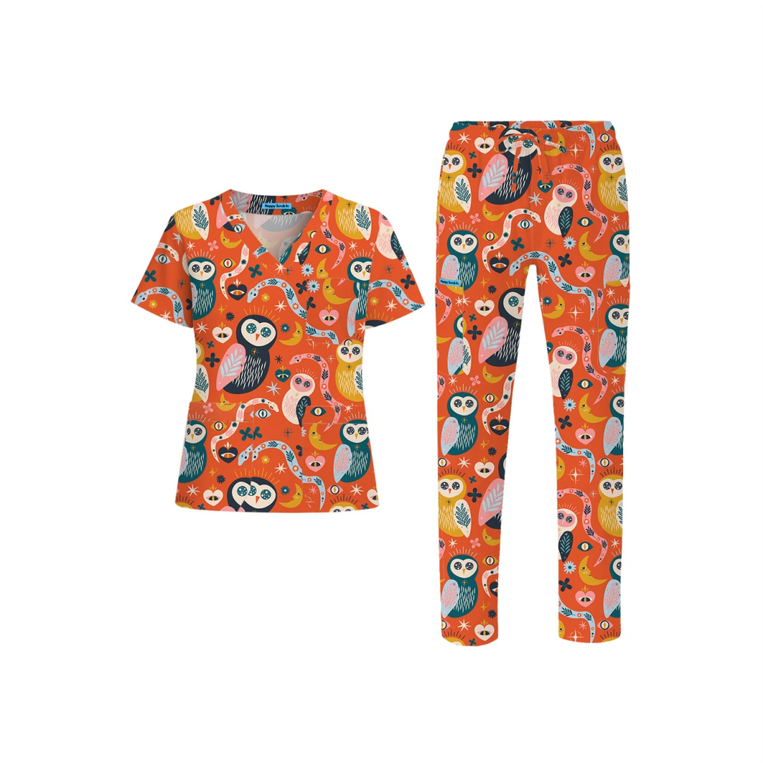 Melatonin Resistant Scrub Set (Ships on March 23, 2026) - Happy Scrub In | Scrubs With Style