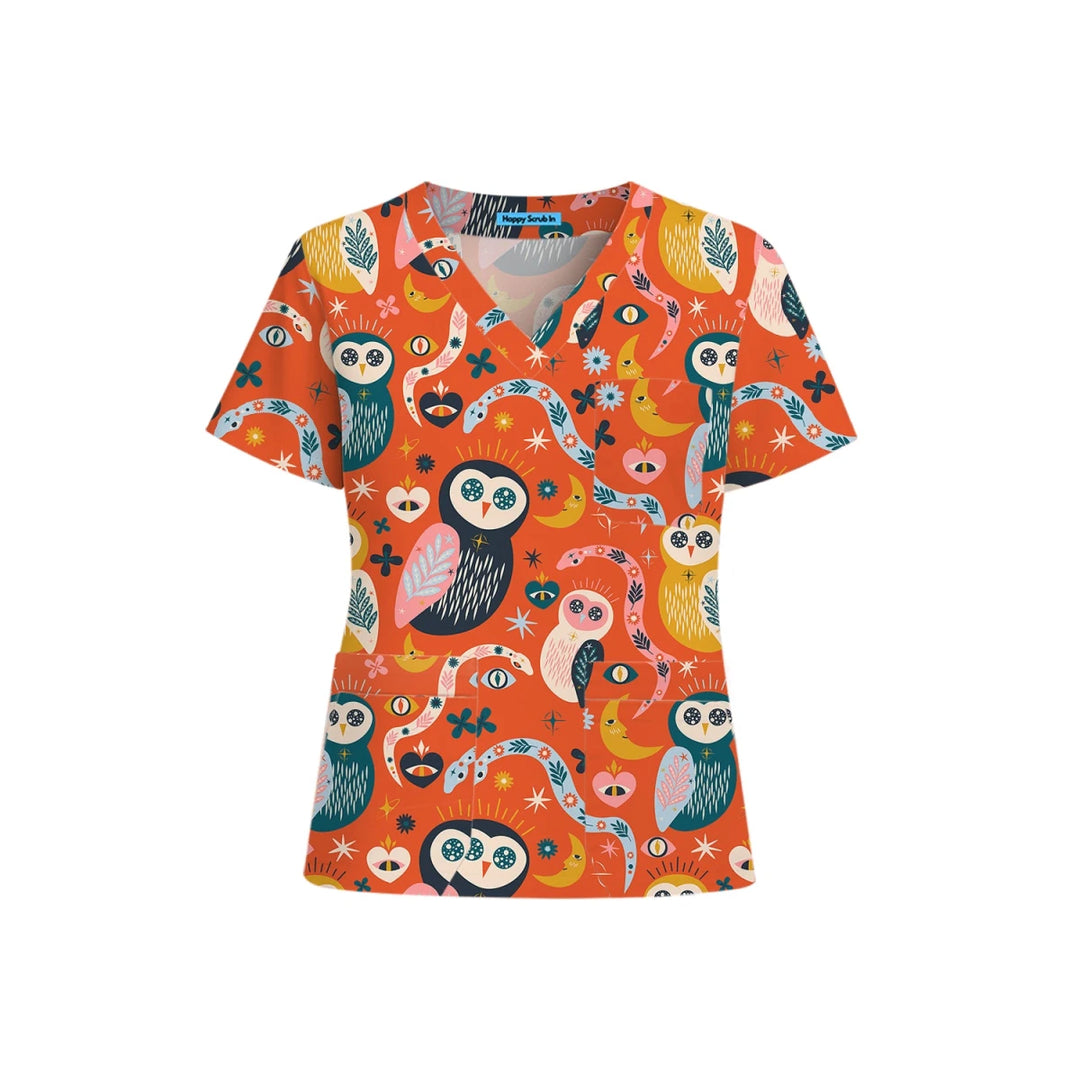 Melatonin Resistant Scrub Top (Ships on March 23, 2026) - Happy Scrub In | Scrubs With Style