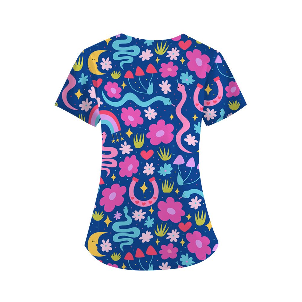 Midnight Magic Scrub Top - Happy Scrub In | Scrubs With Style