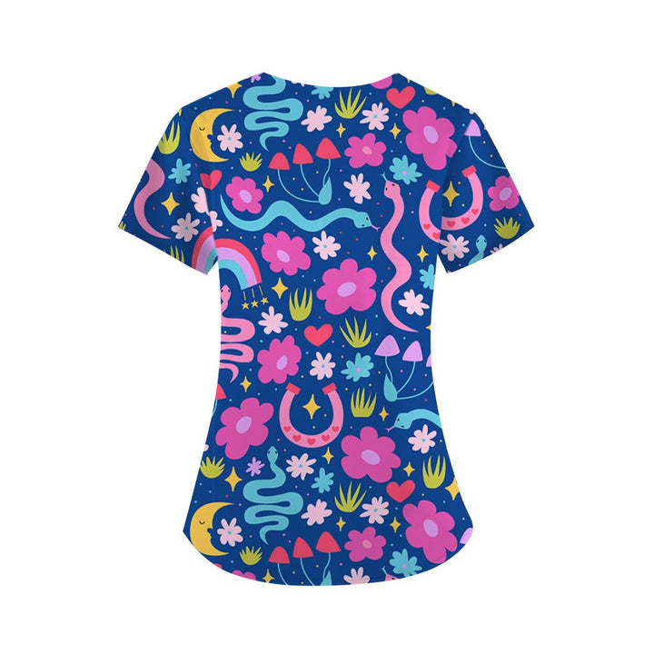 Midnight Magic Scrub Top - Happy Scrub In | Scrubs With Style