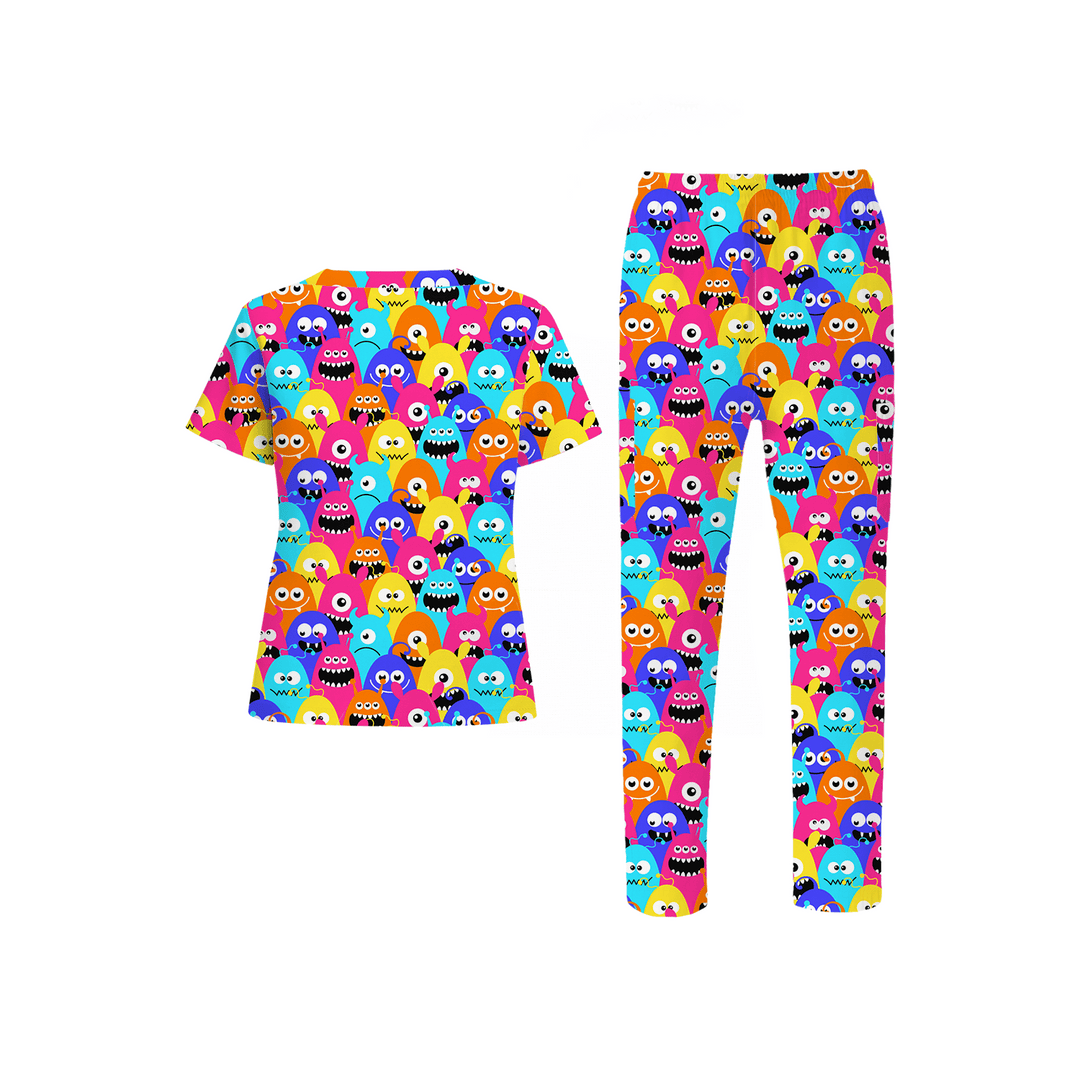 Monsters Scrub Set (Ships on February 16, 2026) - Happy Scrub In | Scrubs With Style