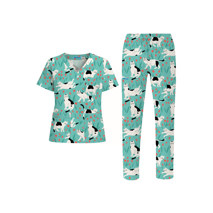 Nap Queen Scrub Set - Happy Scrub In | Scrubs With Style