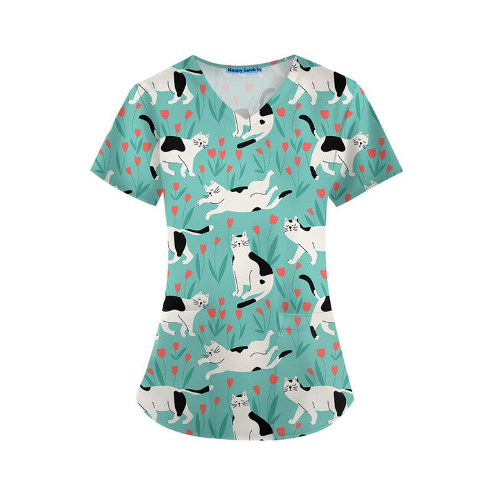 Nap Queen Scrub Top - Happy Scrub In | Scrubs With Style
