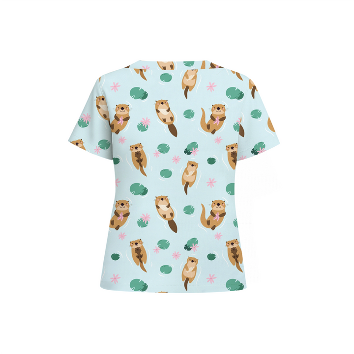 Otter Side Scrub Top (Ships on January 11, 2026) - Happy Scrub In | Scrubs With Style