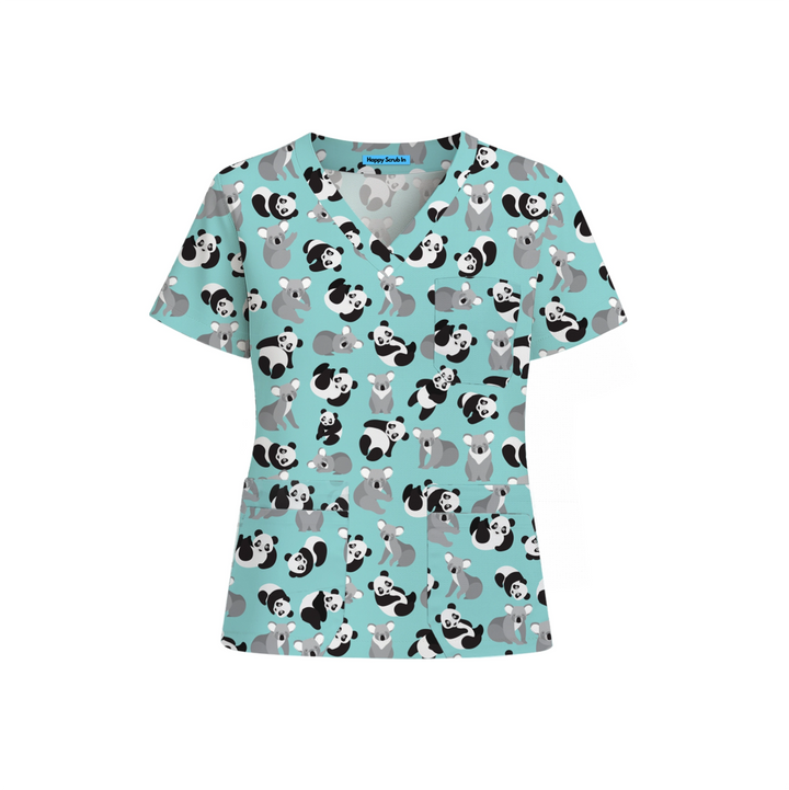 Pandaemic Fatigue Scrub Top (Ships on February 2, 2026) - Happy Scrub In | Scrubs With Style