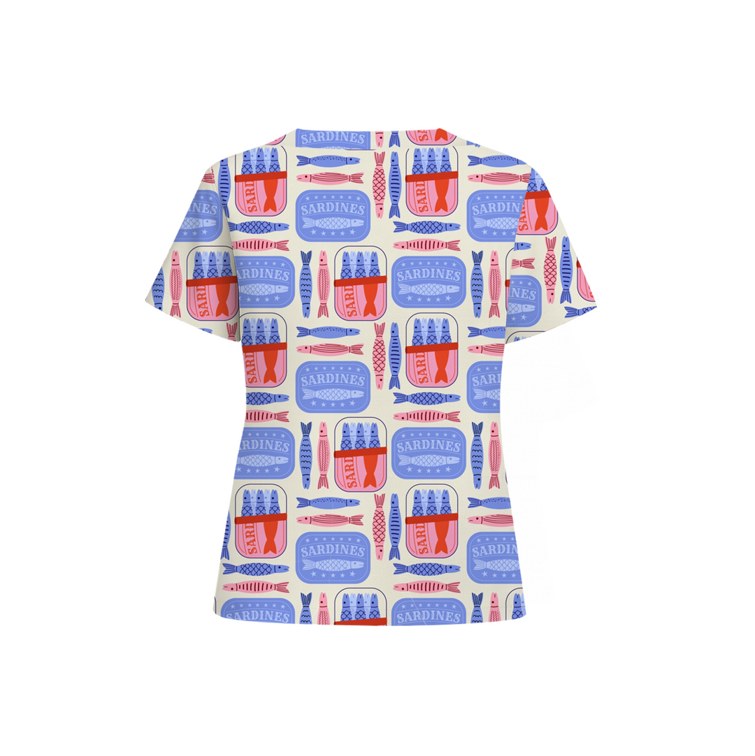 Catch of the Day Scrub Top (Ships on February 2, 2026)