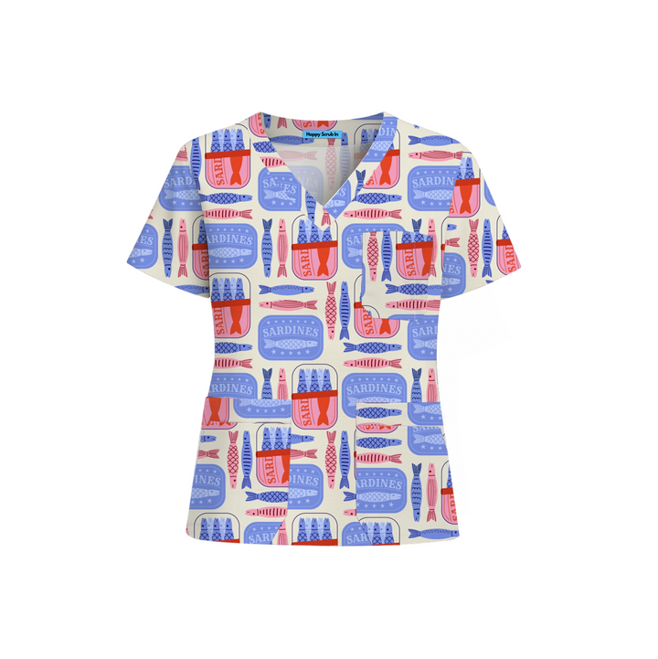 Catch of the Day Scrub Top (Ships on February 2, 2026)