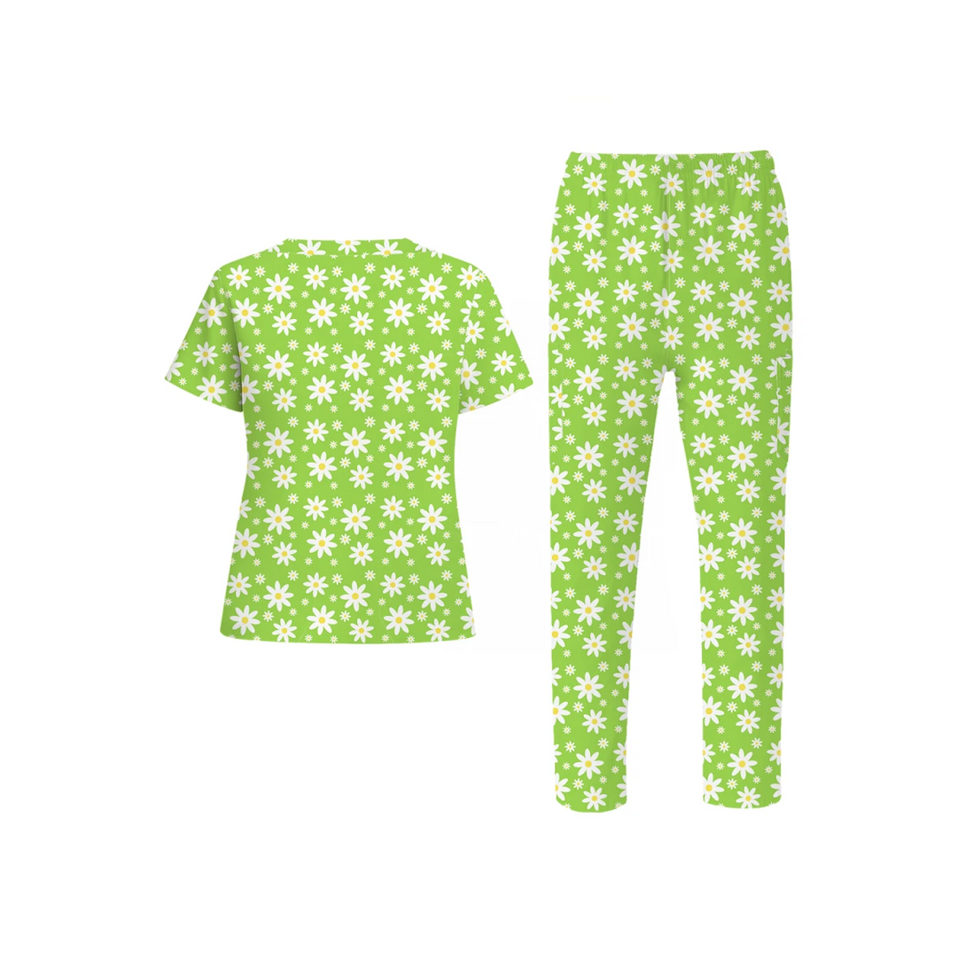 Sunshine and Daisies Scrub Set (Ships on March 23, 2026) - Happy Scrub In | Scrubs With Style