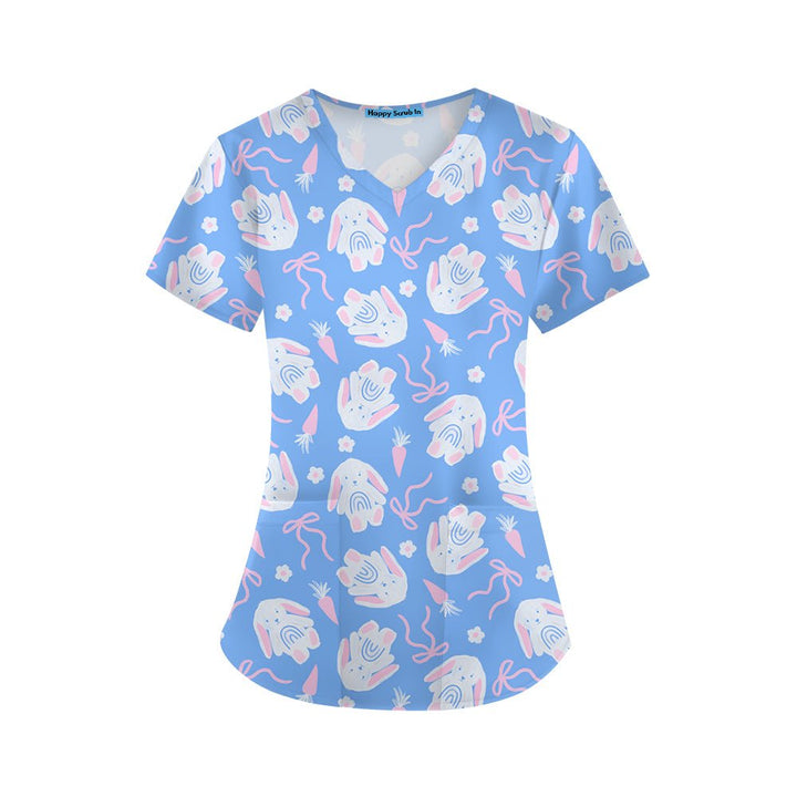 The Easter Shift Scrub Top - Happy Scrub In | Scrubs With Style