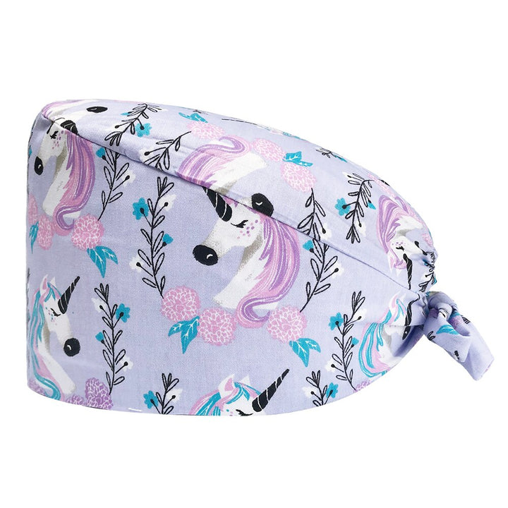 Sleepy Unicorn Scrub Cap