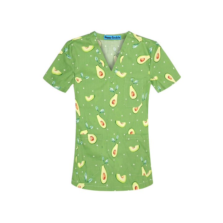 Avocado Lover Scrub Top