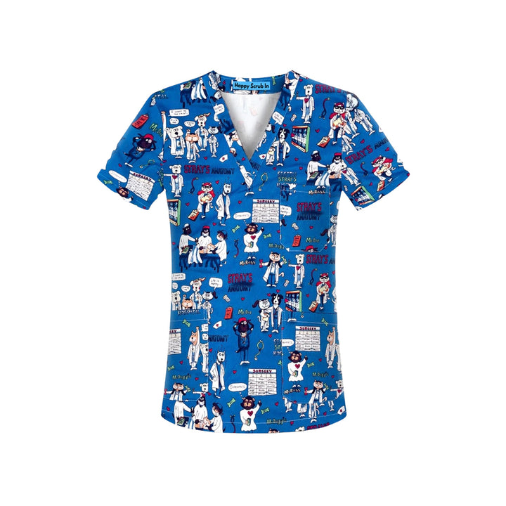 Animal Hospital Scrub Top